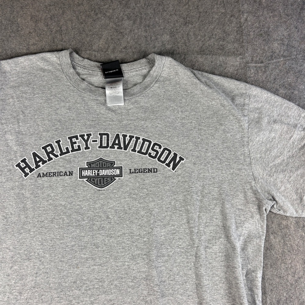 Harley-Davidson‎ Shirt Men's XL Roeder Monroeville Sandusky Ohio Graphic Gray - Picture 3 of 6